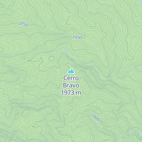 Map of Cerro Bravo