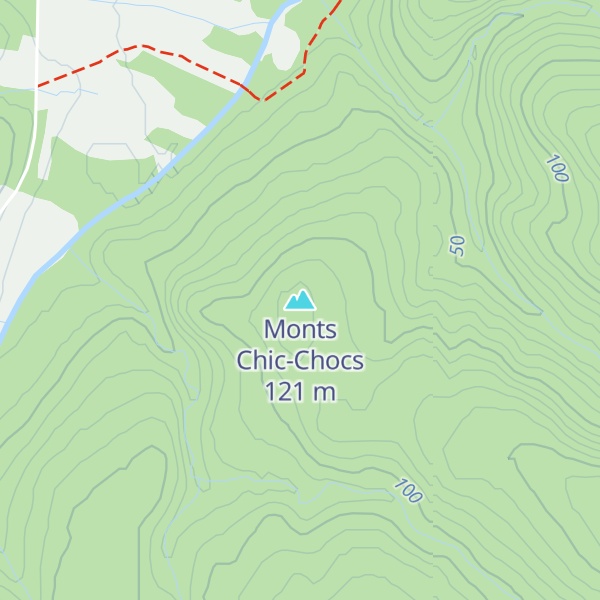 Map of Monts Chic-Chocs