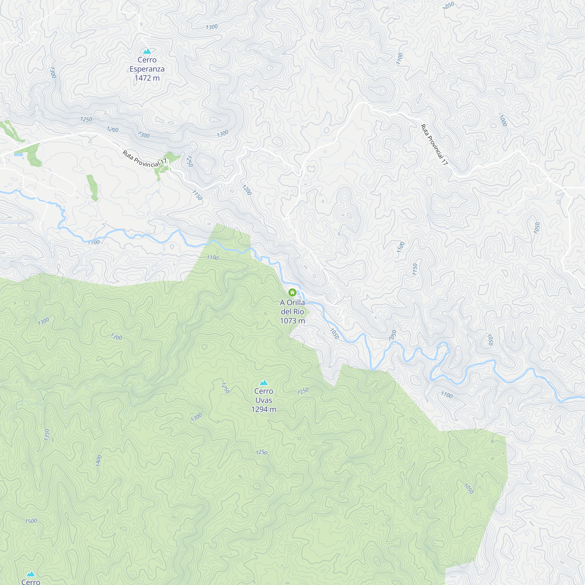A Orilla del Río map