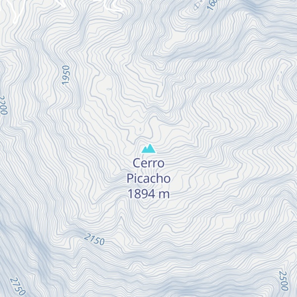 Map of Cerro Picacho