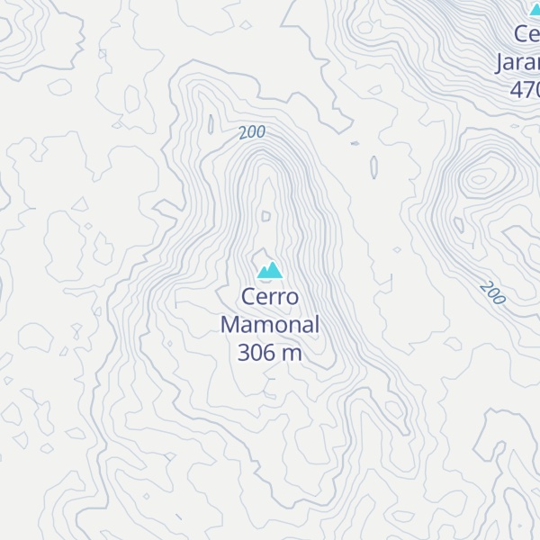 Map of Cerro Mamonal