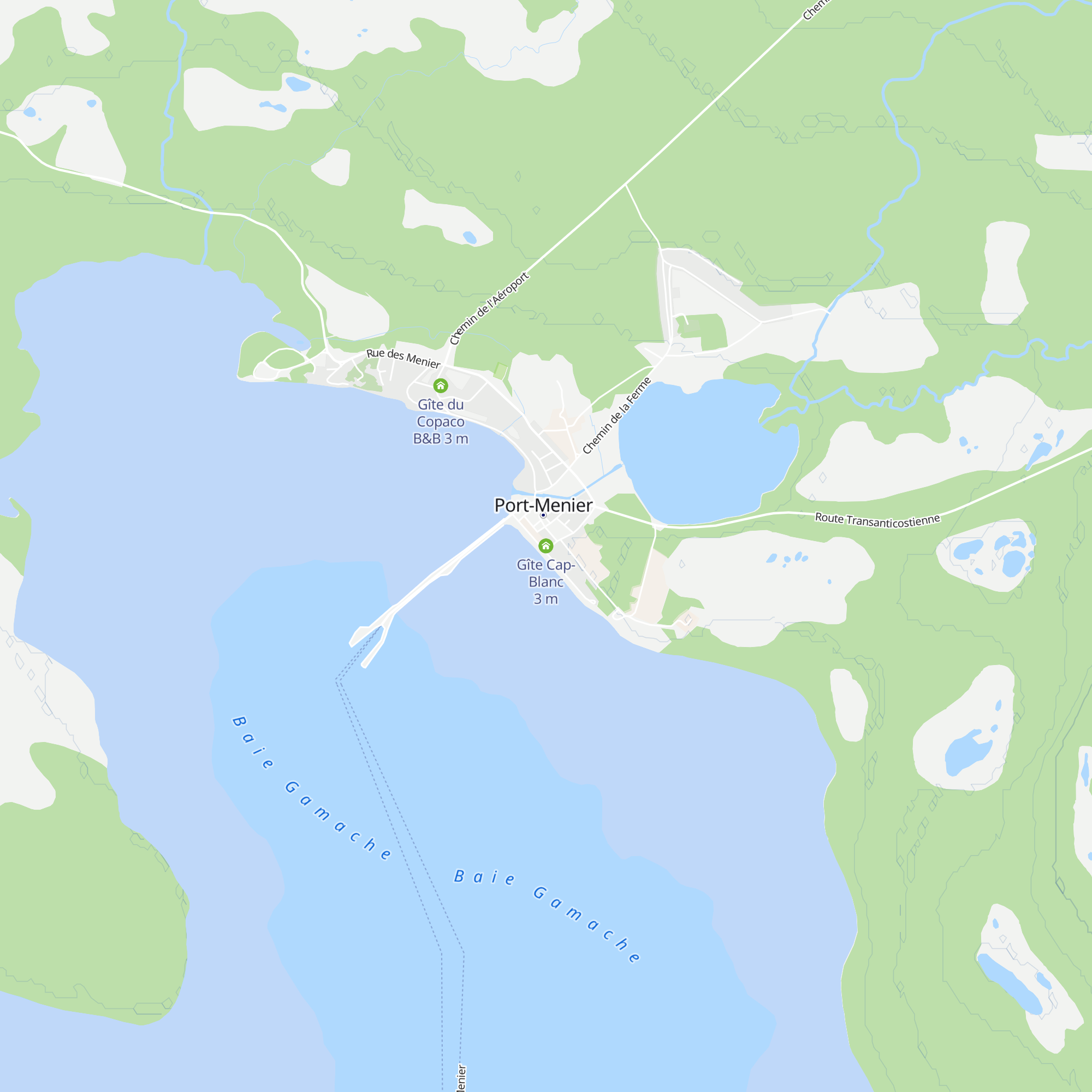 Gîte Cap-Blanc map