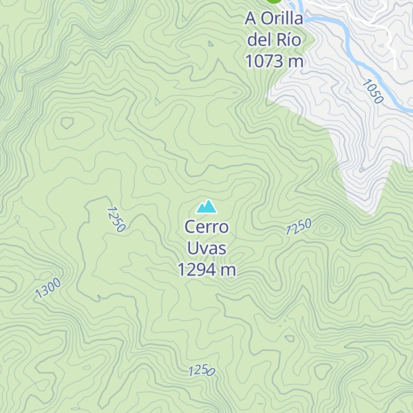 Map of Cerro Uvas