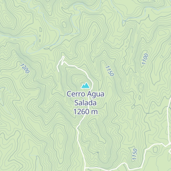 Map of Cerro Agua Salada