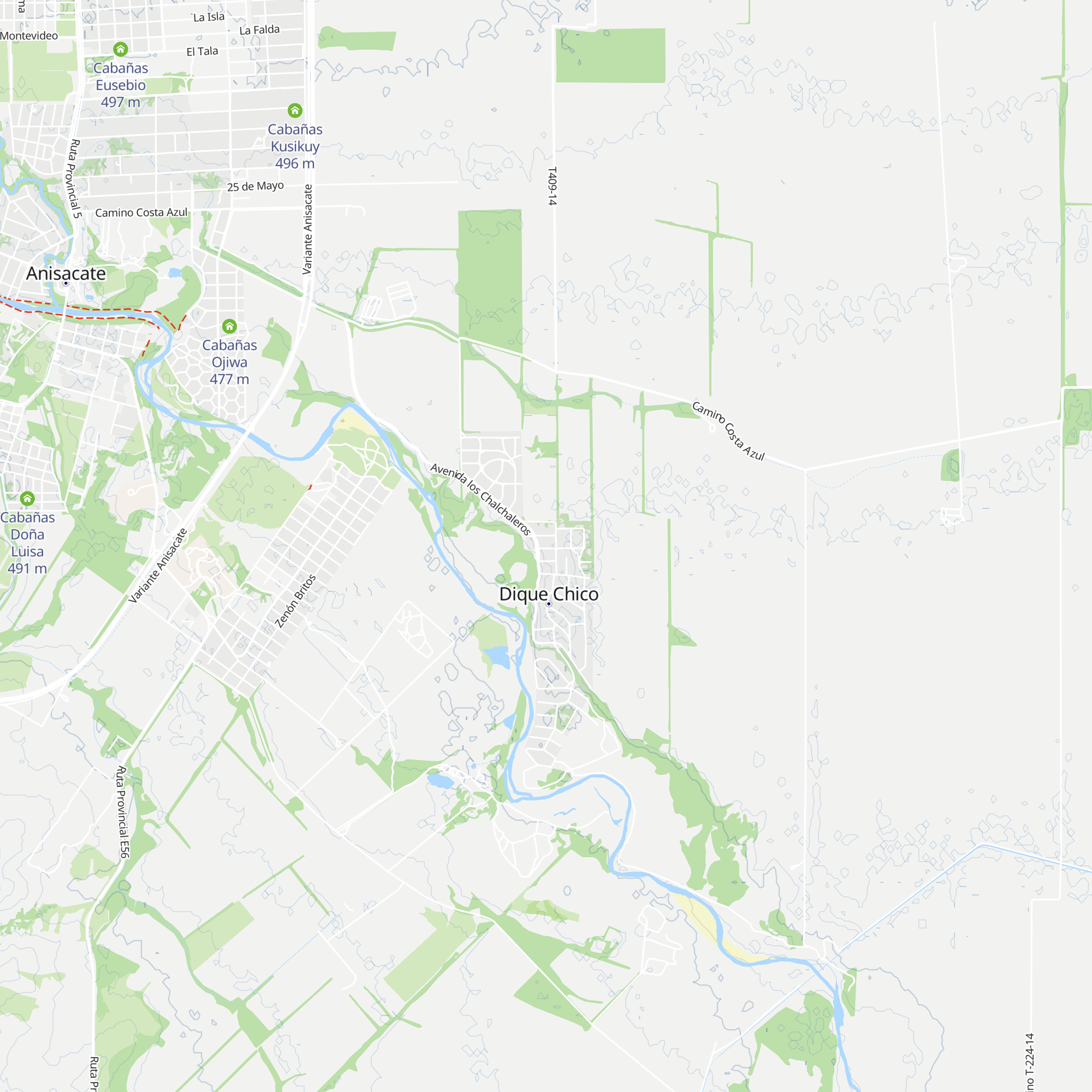 Cabaña La Juana map