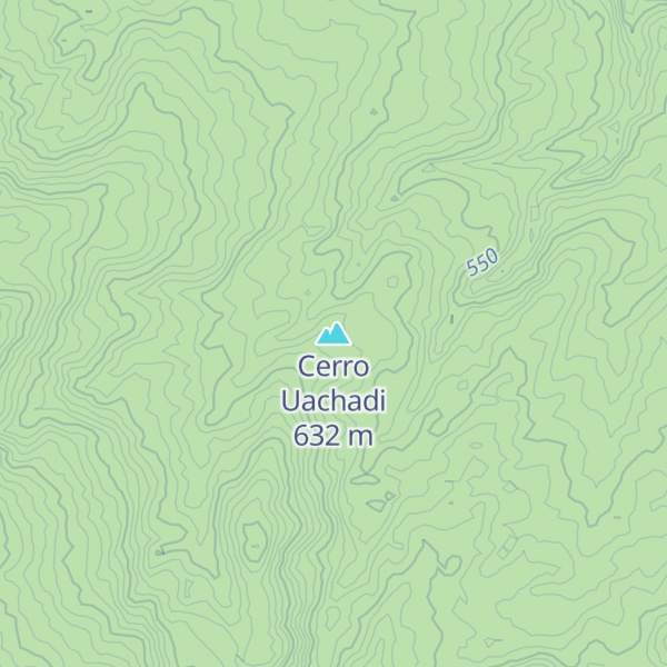 Map of Cerro Uachadi