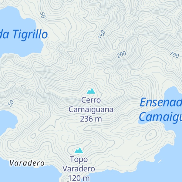 Map of Cerro Camaiguana