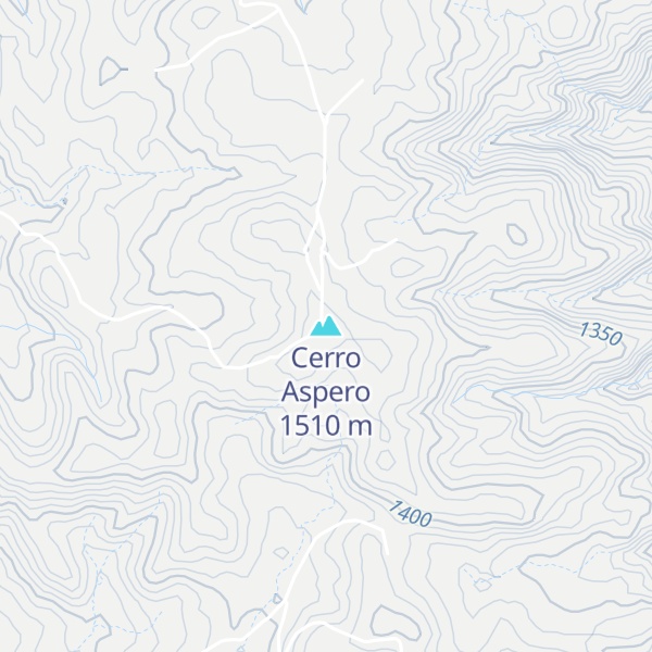 Map of Cerro Aspero