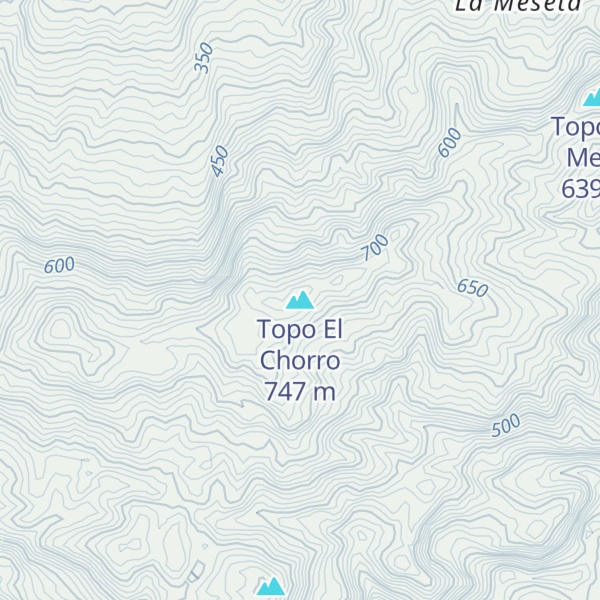 Map of Topo El Chorro