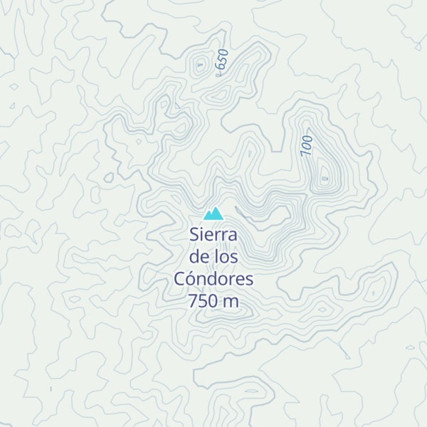 Map of Sierra de los Cóndores