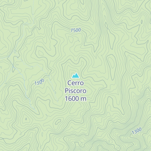 Map of Cerro Piscoro