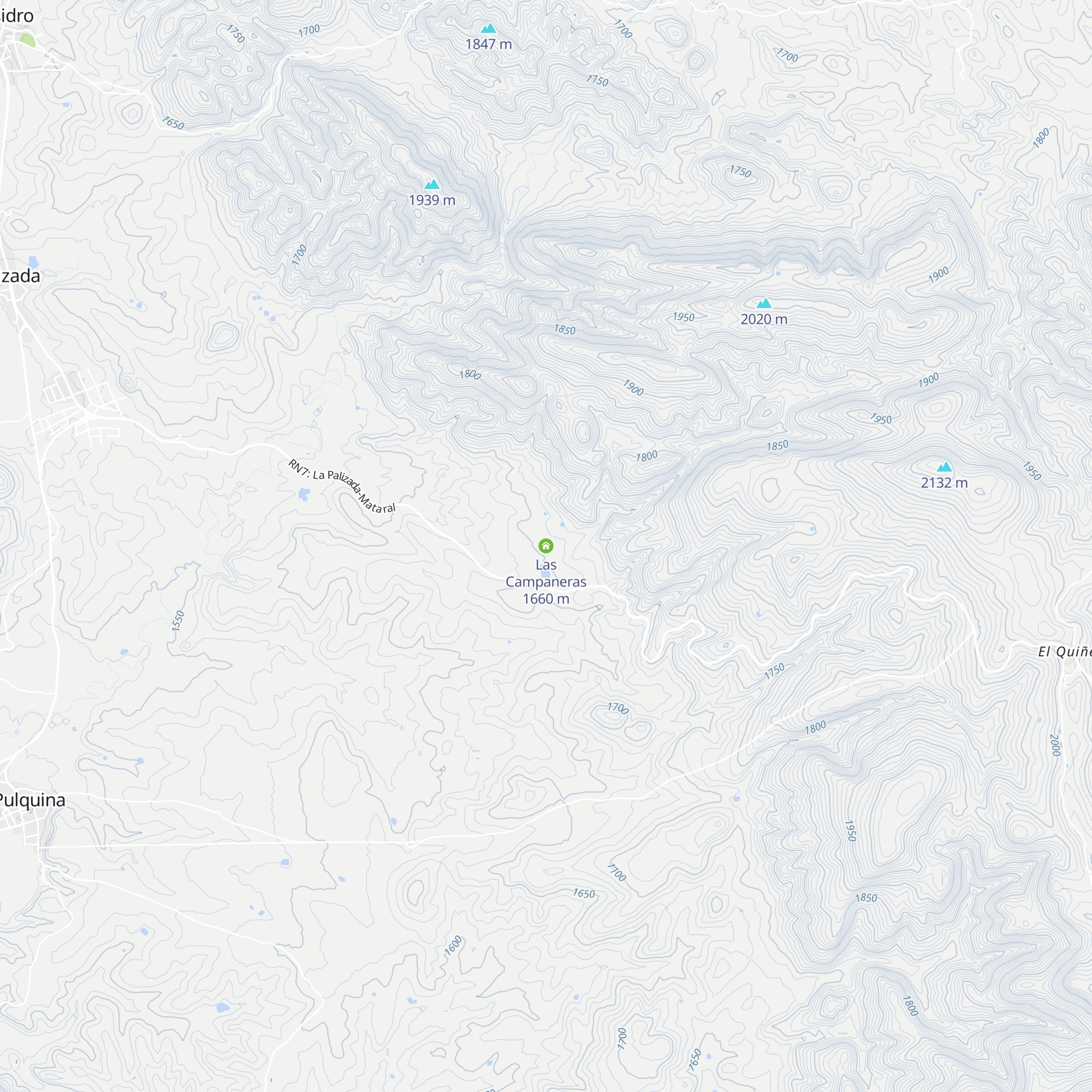 Las Campaneras map