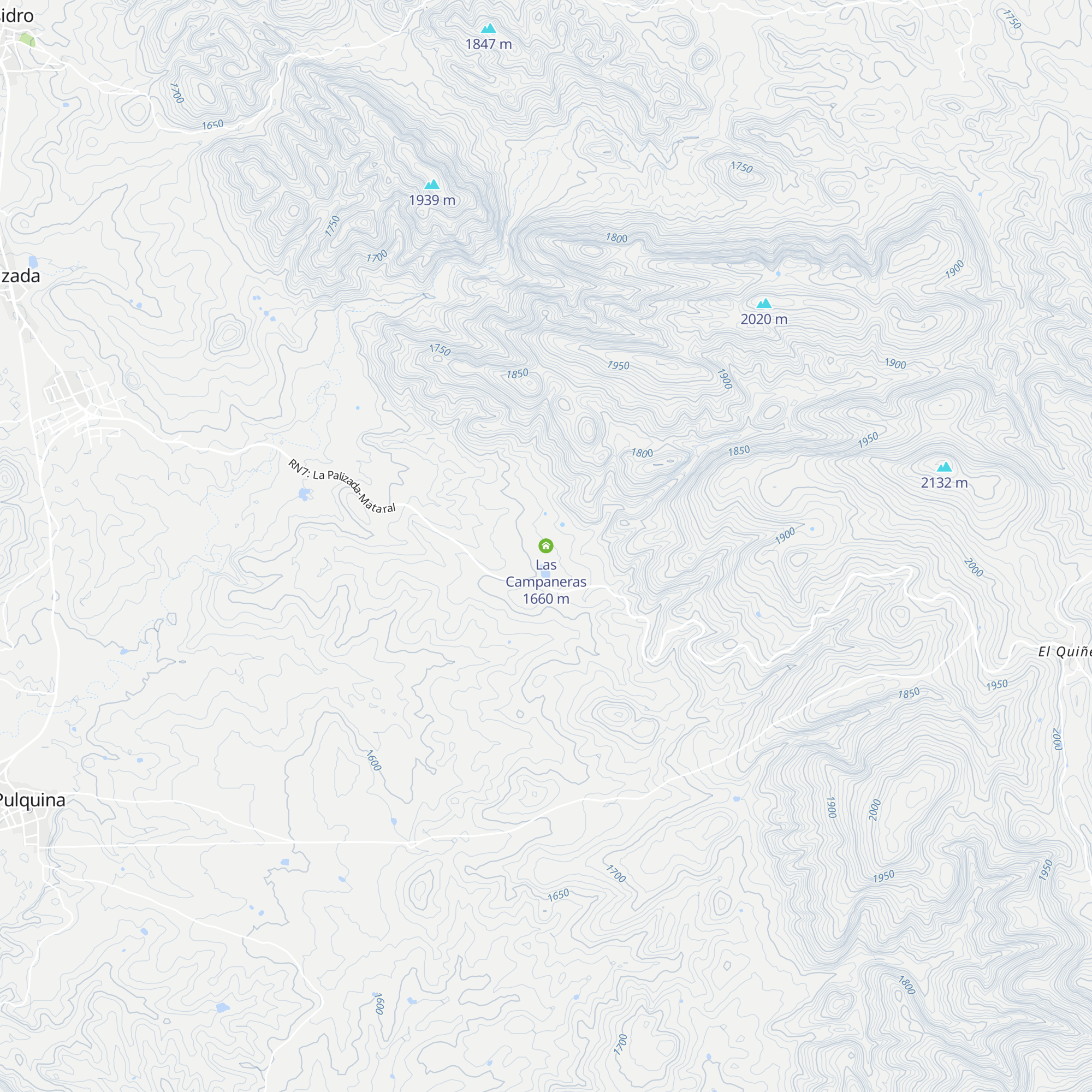 Las Campaneras map