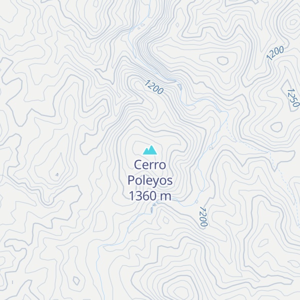 Map of Cerro Poleyos
