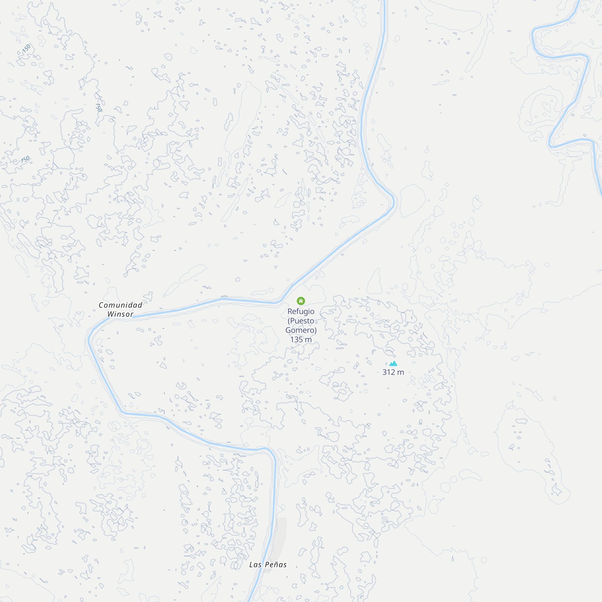 Refugio (Puesto Gomero) map