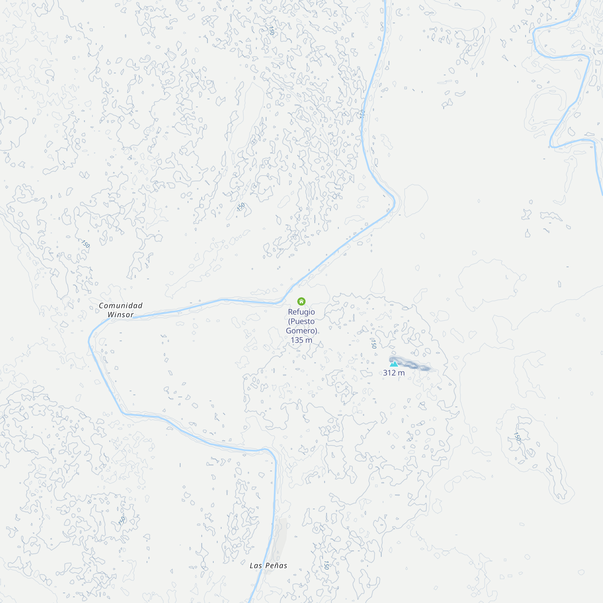 Refugio (Puesto Gomero) map