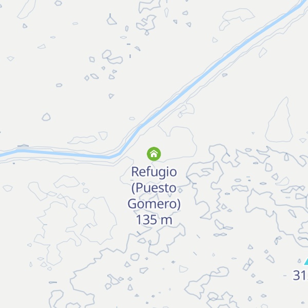 Map of Refugio (Puesto Gomero)