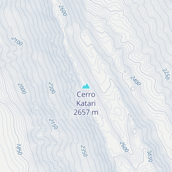 Map of Cerro Katari