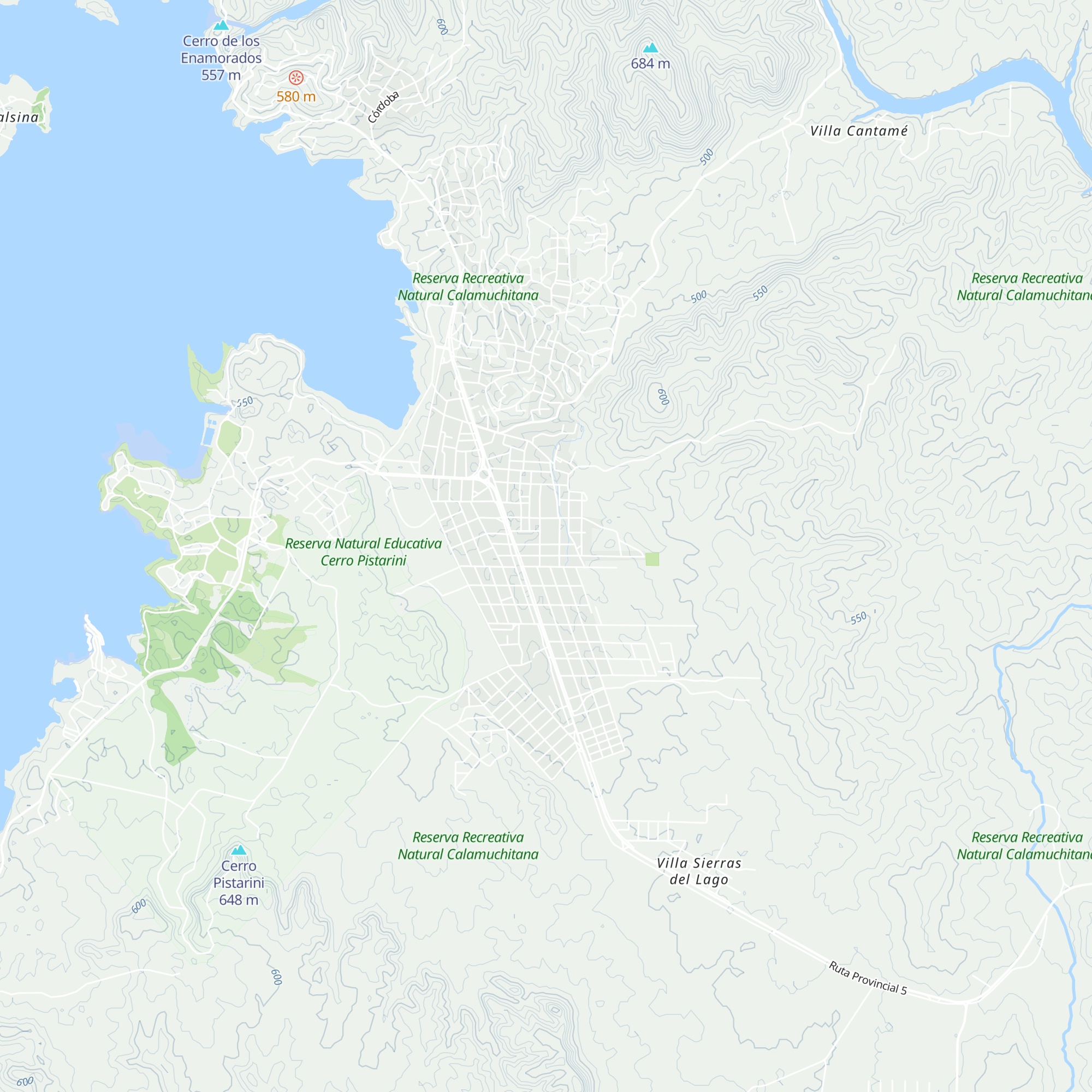 Cabañas Santa Isabel map