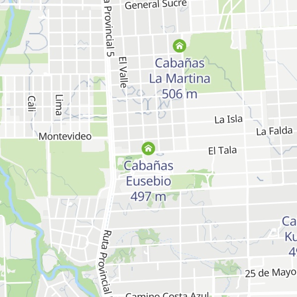 Map of Cabañas Eusebio