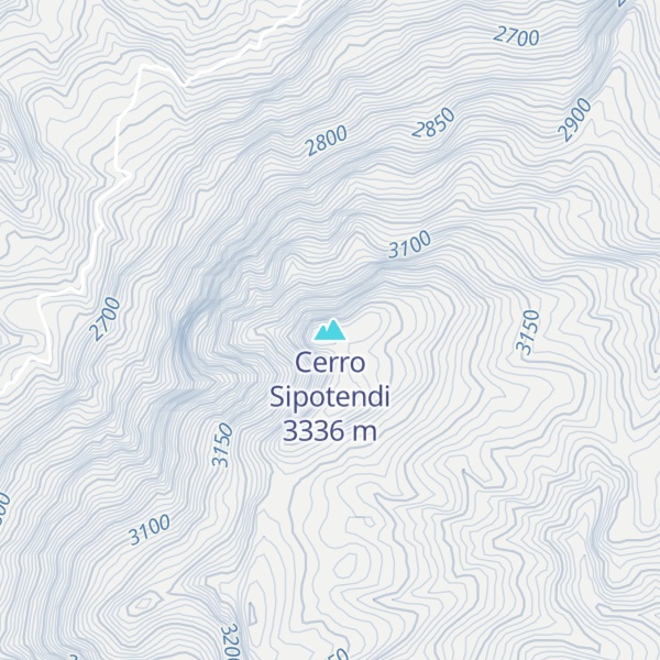 Map of Cerro Sipotendi