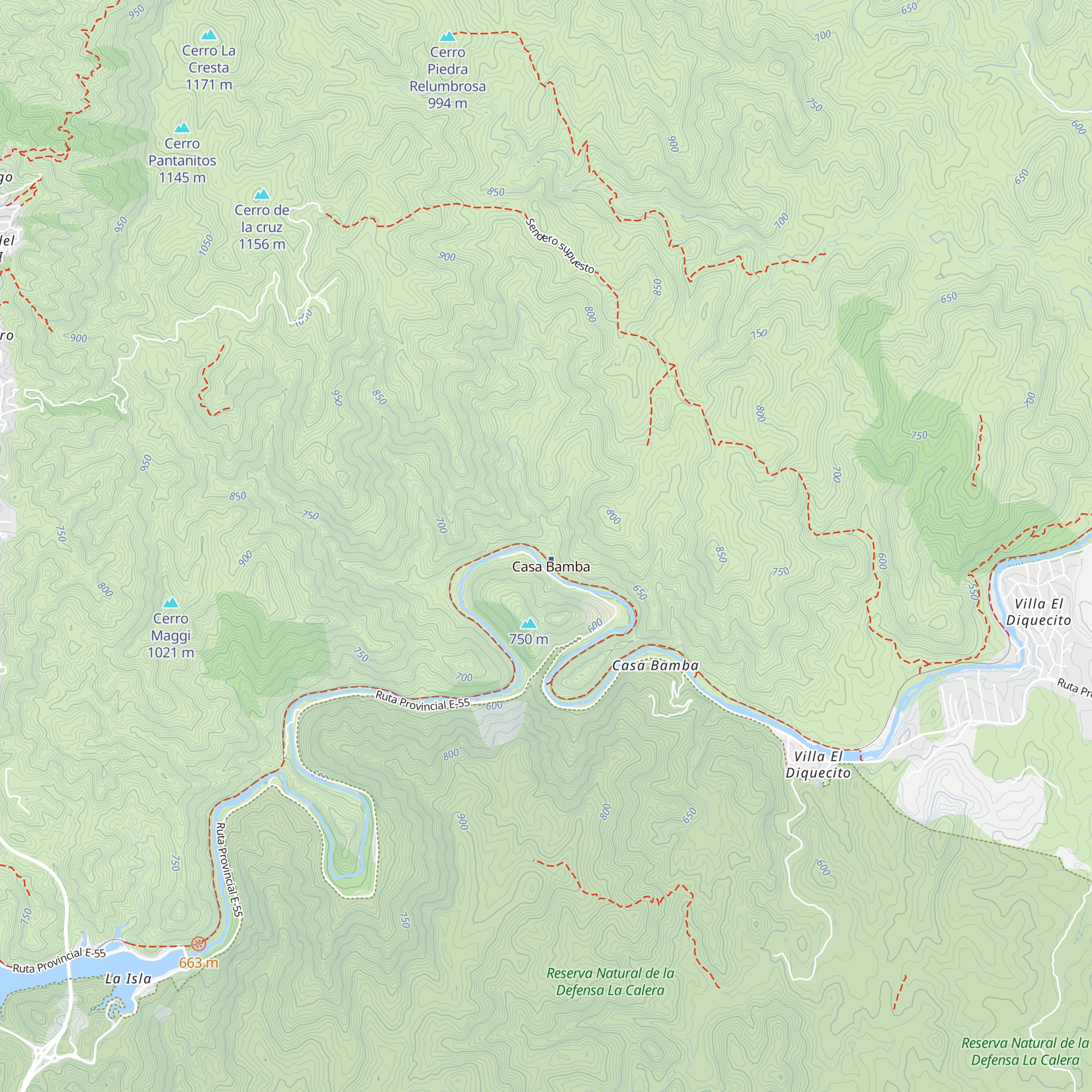 Macondo Refugio De Montaña map