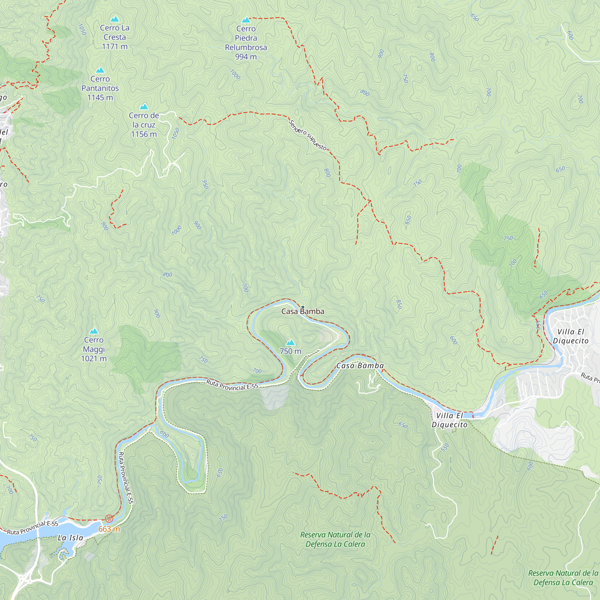 Macondo Refugio De Montaña map