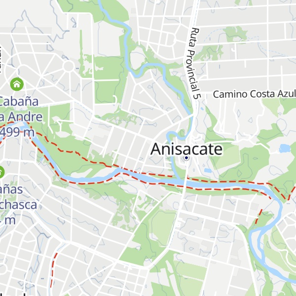Map of Cabañas El Nogal