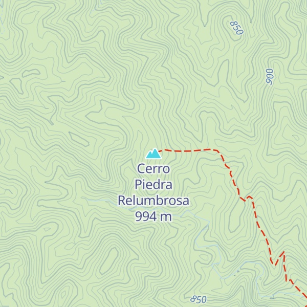 Map of Cerro Piedra Relumbrosa