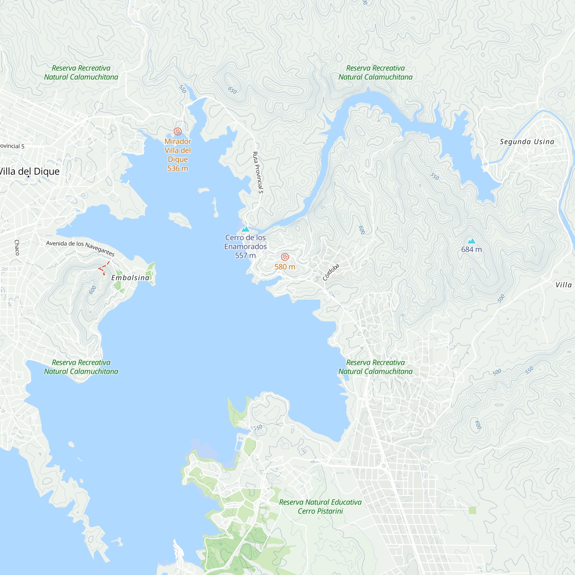 Cabañas dnv map