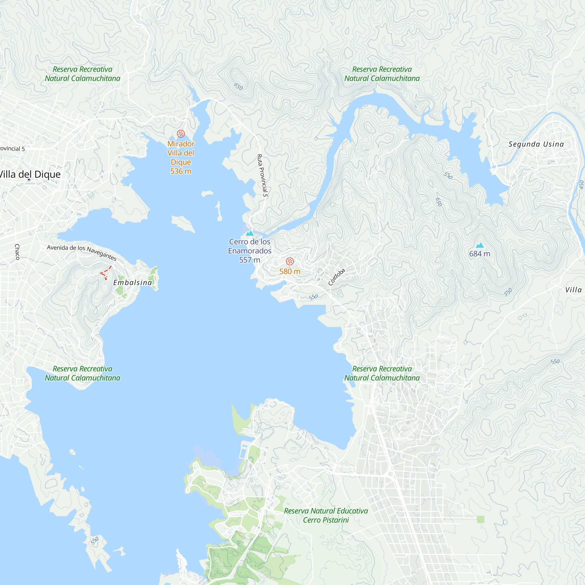 Cabañas dnv map