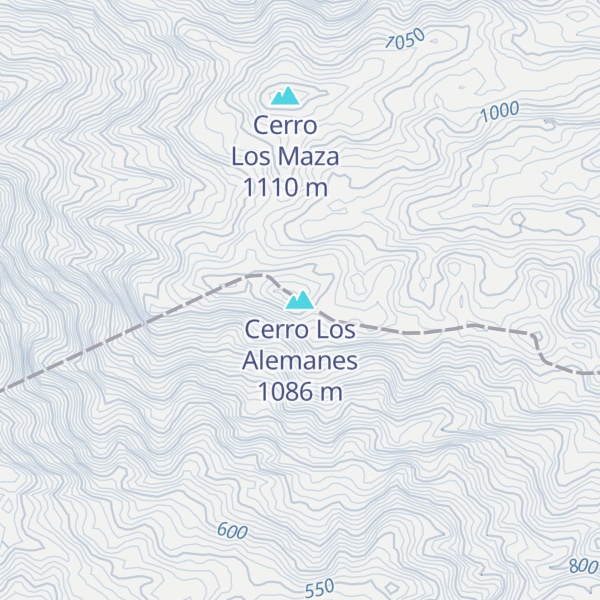 Map of Cerro Los Alemanes