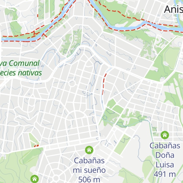 Map of Cabaña La Paz