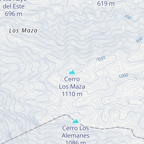 Map of Cerro Los Maza