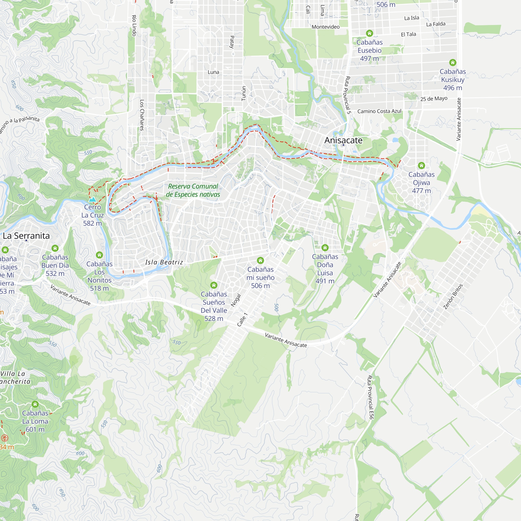 Cabañas mi sueño map