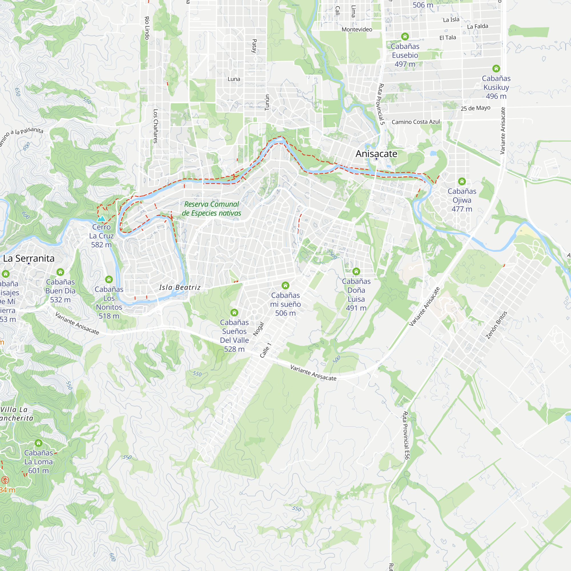 Cabañas mi sueño map