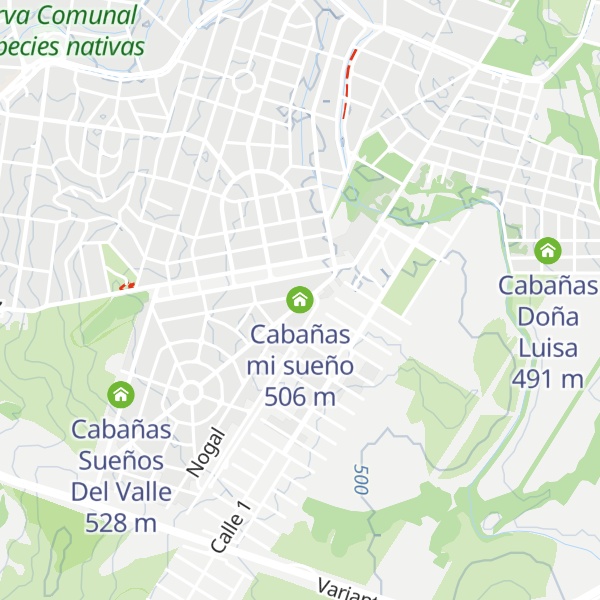 Map of Cabañas mi sueño