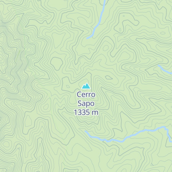 Map of Cerro Sapo
