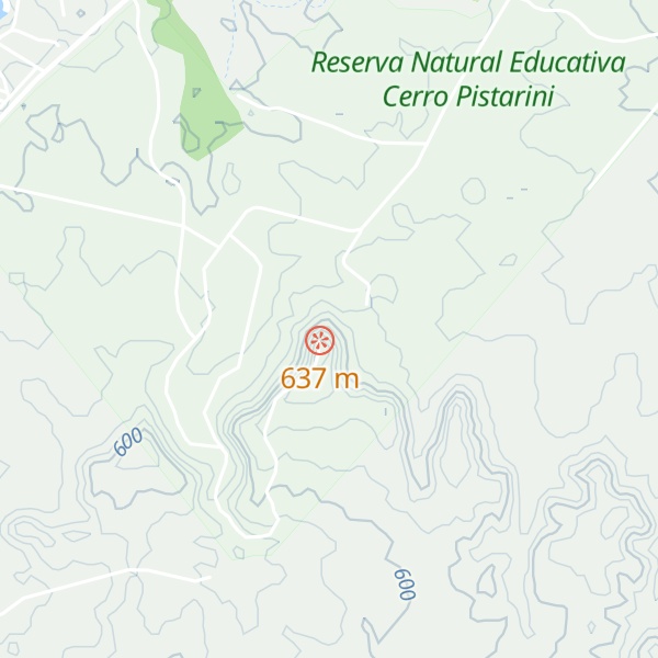 Map of Cerro Pistarini