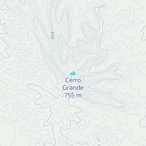 Map of Cerro Grande