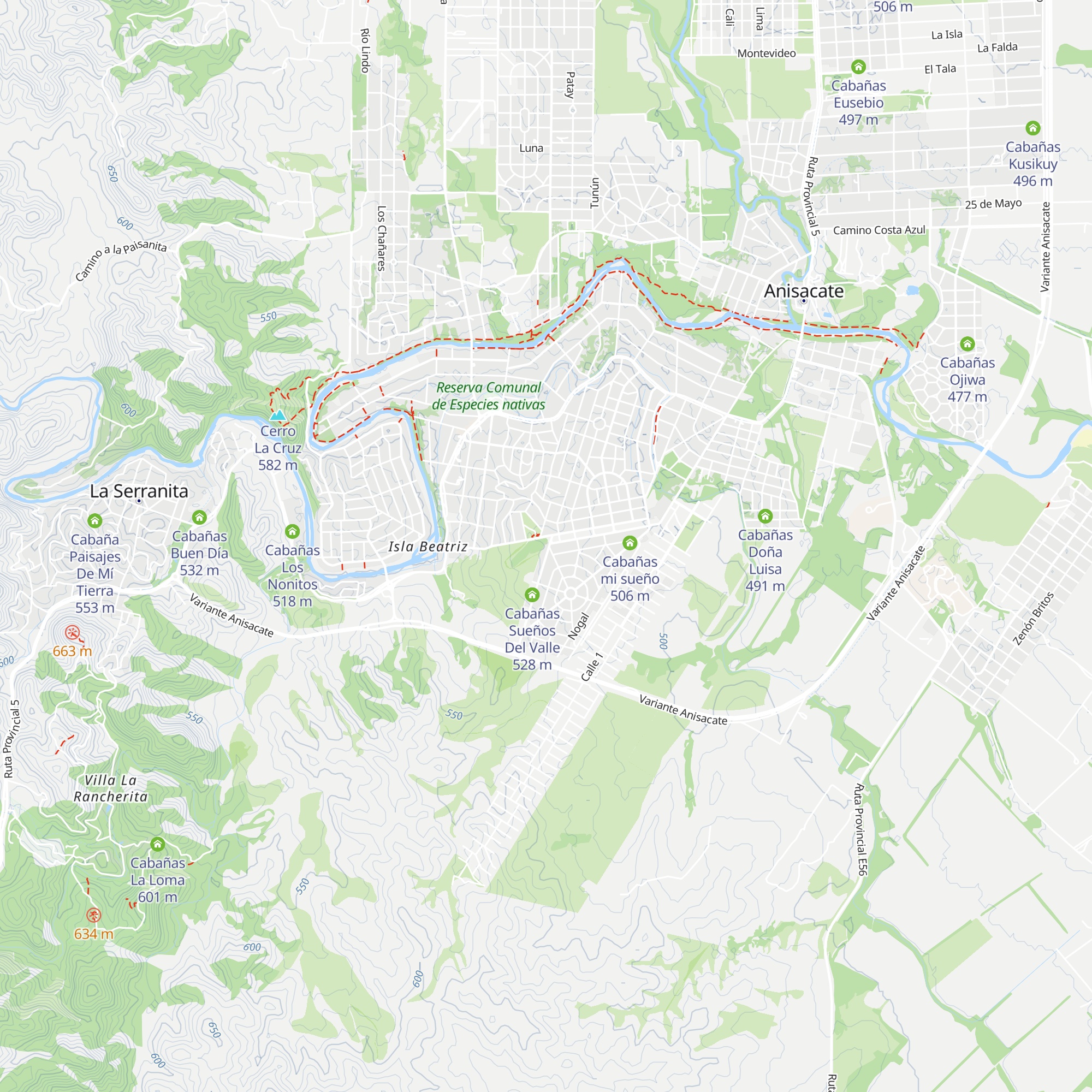 Cabañas tu y yo map