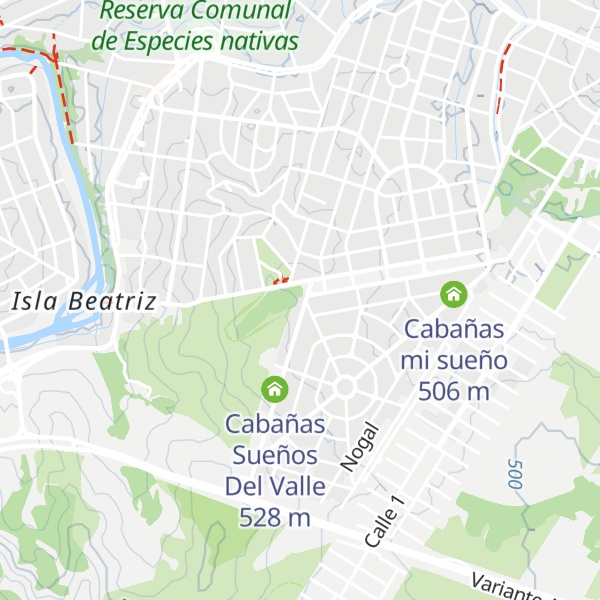 Map of Cabañas tu y yo