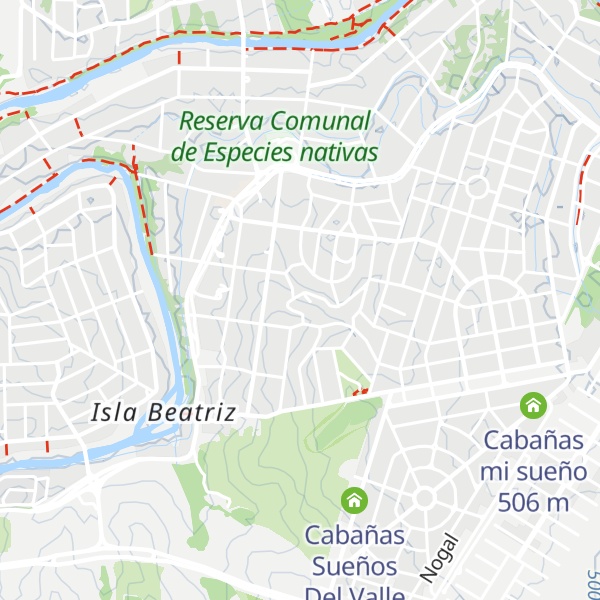 Map of Cabañas A3 y A4
