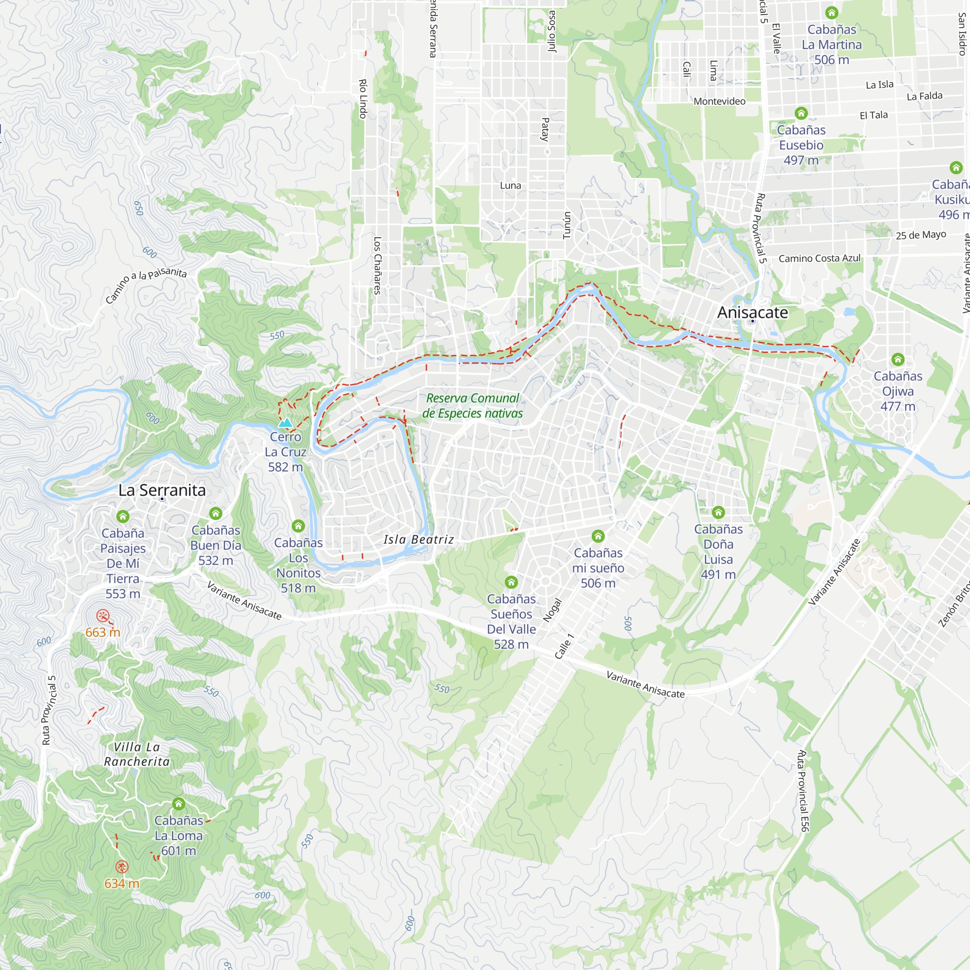 Cabañas A3 y A4 map