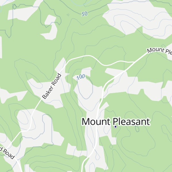 Map of Mount Pleasant