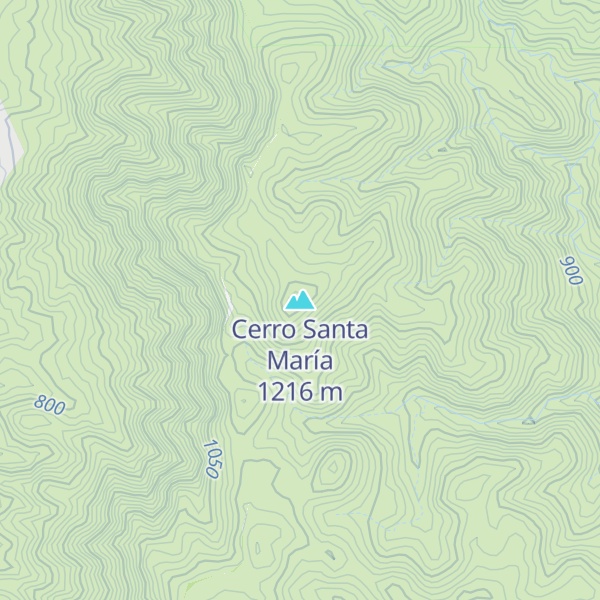Map of Cerro Santa María