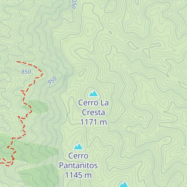 Map of Cerro La Cresta
