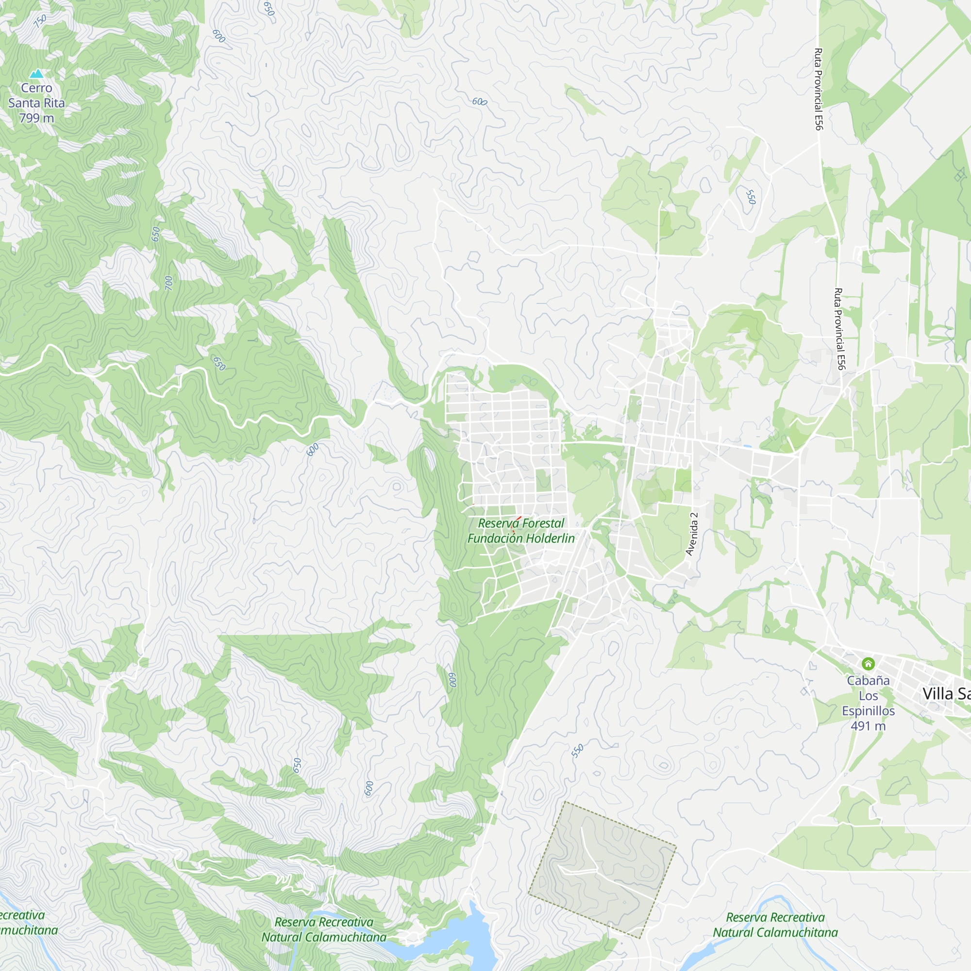 Cabaña Causas y Azares map