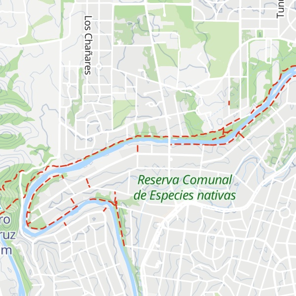 Map of Cabañas La Riviere