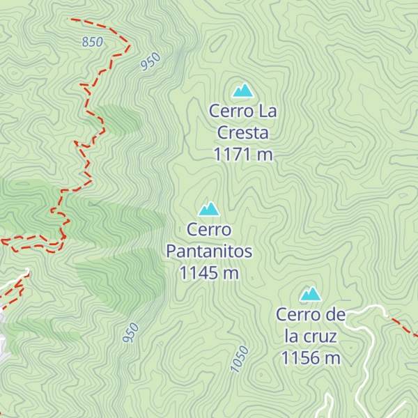 Map of Cerro Pantanitos